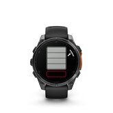 Garmin fēnix  8 – 47 mm AMOLED Slate Grey met zwarte siliconen band 2